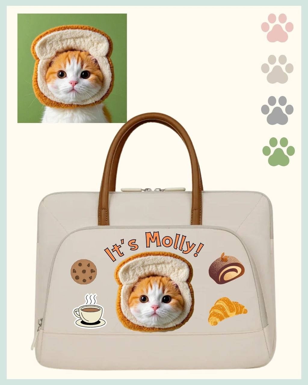 Custom Laptop Sleeve with Pet’s Portrait