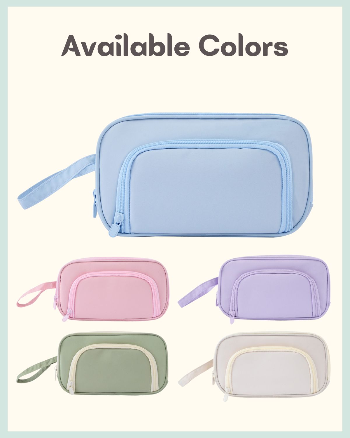 Custom Pencil Case or Cosmetic Pouch with Child’s Portrait