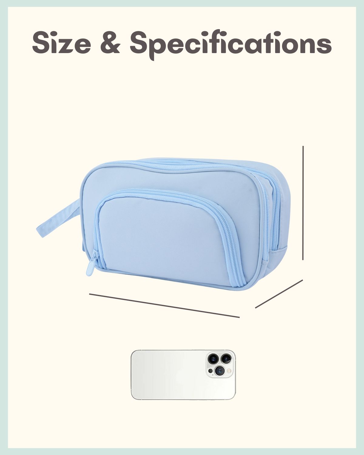 Custom Pencil Case or Cosmetic Pouch with Child’s Portrait