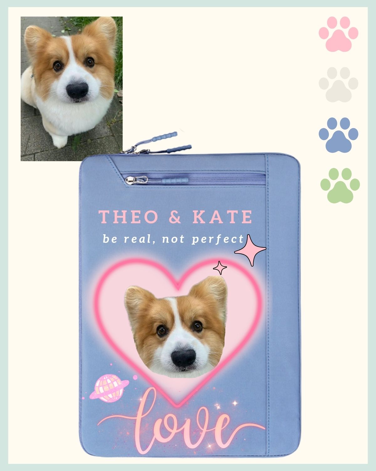 Custom Sleeve for Laptop & iPad with Pet’s Portrait