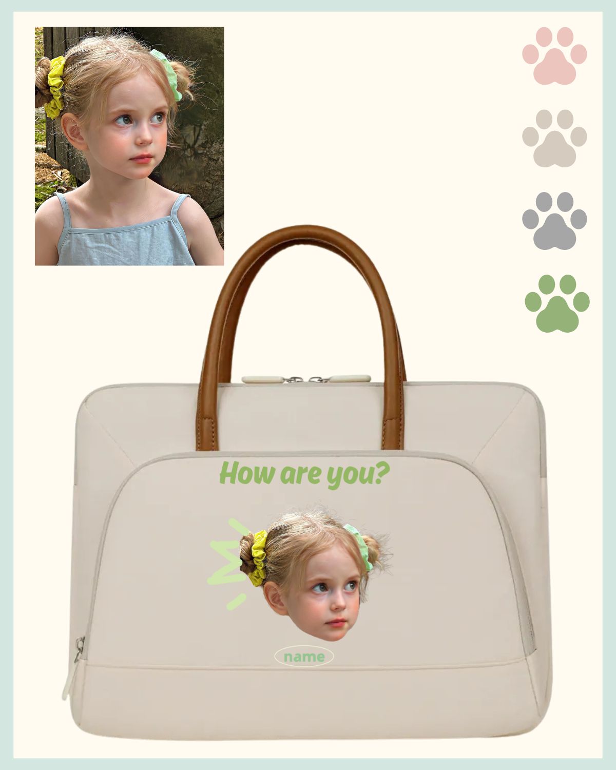 Custom Laptop Sleeve with Child’s Portrait