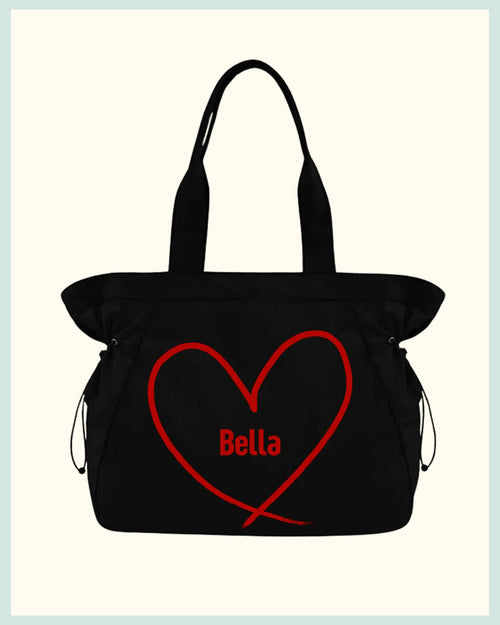 Custom Canvas Tote Bag with Name or Initial