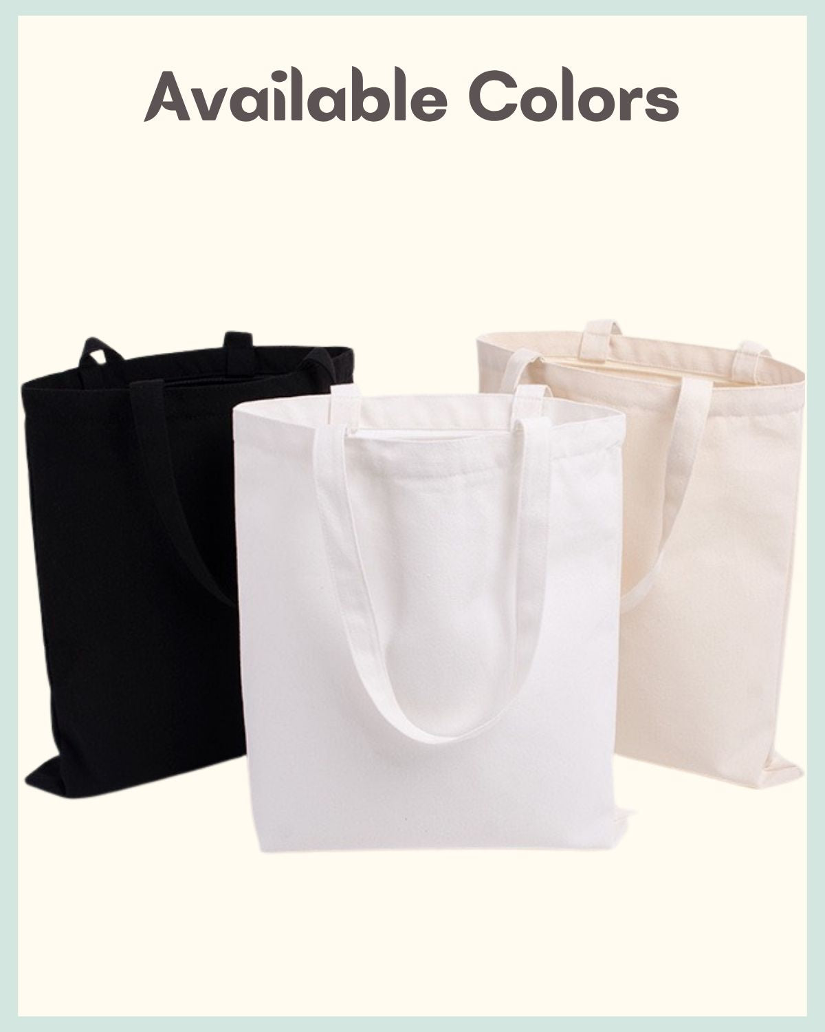Classic Canvas Tote Bag with Pet’s Portrait