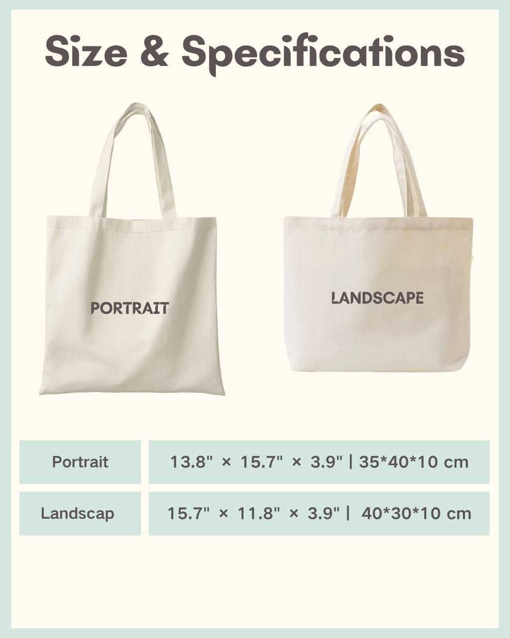 Custom Classic Canvas Tote Bag with Child’s Portrait